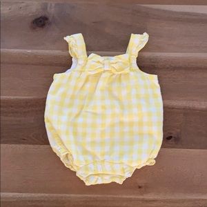 JANIE and JACK Baby Gingham Romper 0-3 months
